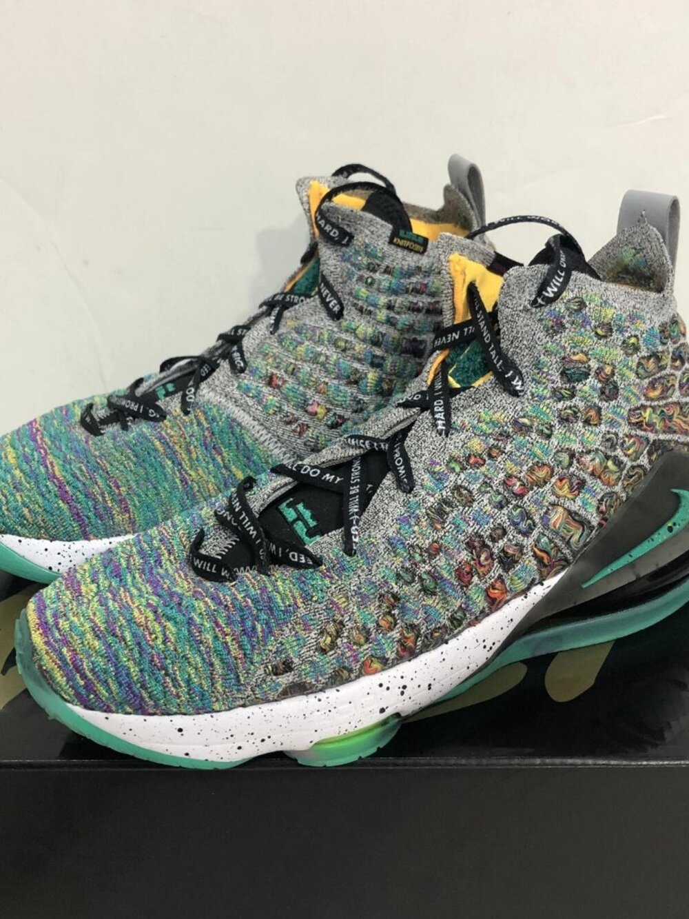 Nike LeBron 17 I Promise LJFF GS CW2761-300 Green Slate Black Kid Sz Wmn 7, 5.5Y